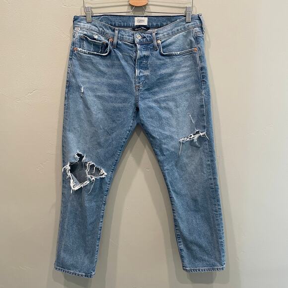 Citizens Of Humanity Denim - Citizens of Humanity Emerson Slim Boyfriend Jeans in Meadow Blue - Size: 29